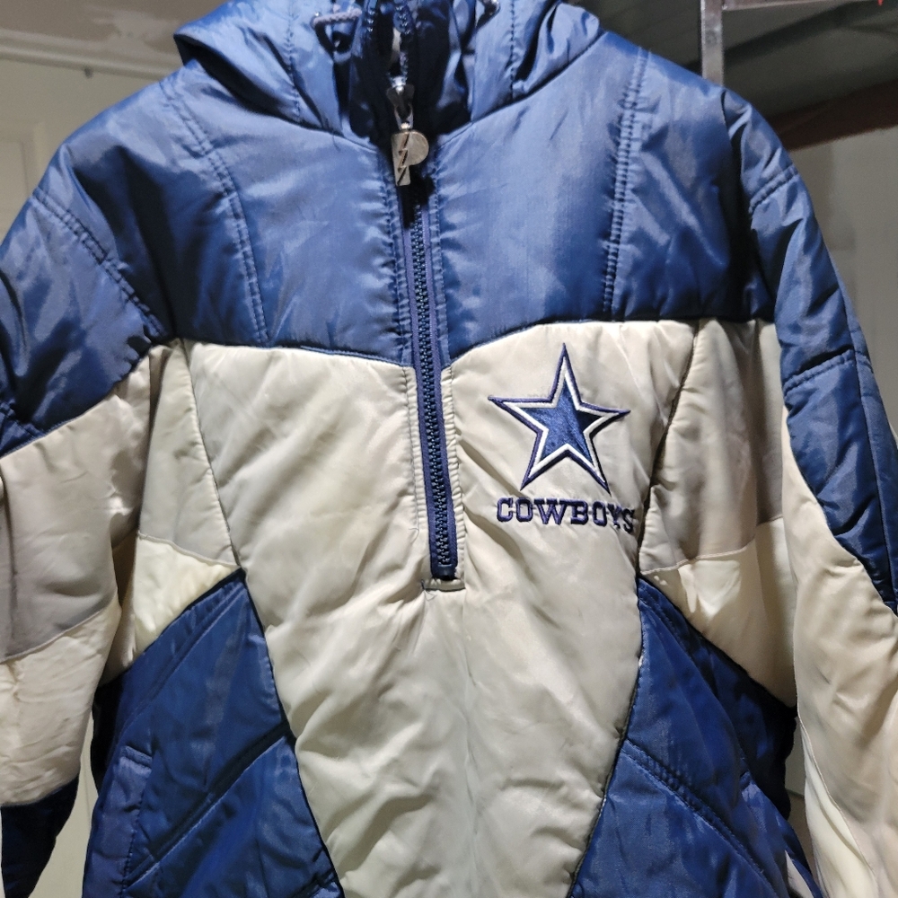 Vintage pro player Dallas cowboys coat Jacket Men's XXL - Picture 3 of 10